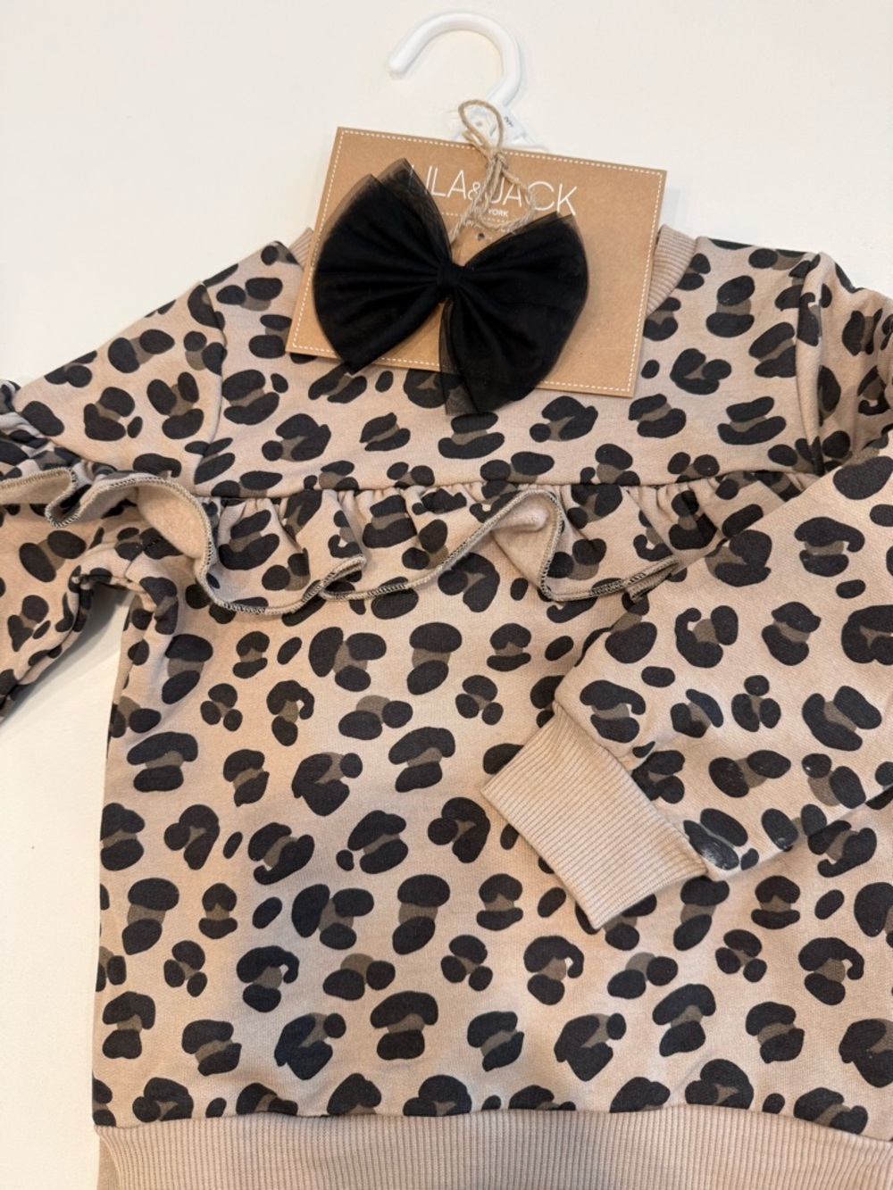 Girls Leopard Ruffle Set - Picture 2 of 3